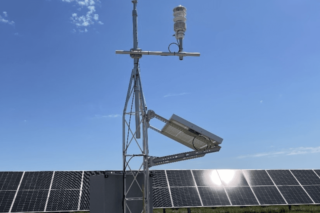 60 MW Pitts Dudik Solar utility-scale PV plant in Hillsboro, Texas.